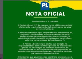 PL rompe com governo de Juatuba e anuncia saída da base: partido cita divergências com a gestão