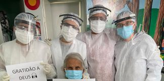 Idosa de 98 anos é exemplo da luta contra a Covid-19 em Mateus Leme