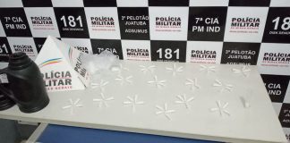 81 pinos de cocaína apreendidos em Juatuba