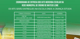 Mateus Leme entrega nova remessa do kit Merenda Escolar