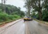 Trecho da MG-050 em Juatuba é interditado após pista ceder