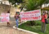 Lideranças realizam manifestação contra empréstimo de R$25 Milhões e cobram melhorias em toda cidade