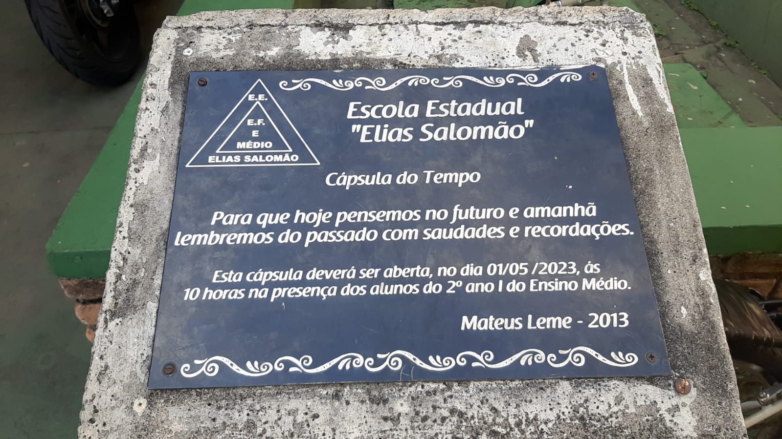 Cápsula do Tempo da Escola Elias Salomão será aberta no próximo dia 27 ...