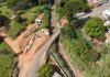 Obra da nova ponte do Bairro Central em Mateus Leme segue cronograma e deve ser concluída em outubro