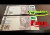 Vídeo alerta sobre circulação de notas falsas de R$ 200