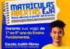 Escola Judith Abreu abre matrículas para EJA