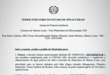 Sob ameaça de multa diária de R$ 100 mil, Copasa é obrigada a restabelecer água em Mateus Leme
