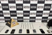 Denúncia anônima leva PM a apreensão de drogas e celulares no bairro Satélite em Itaúna