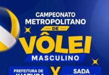 Juatuba enfrenta o Sada Cruzeiro no Metropolitano de Vôlei Masculino hoje