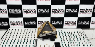 Homem é preso com submetralhadora artesanal e drogas durante operação da PM em Juatuba